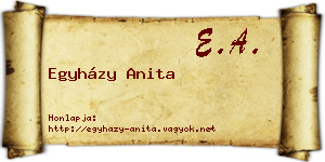 Egyházy Anita névjegykártya