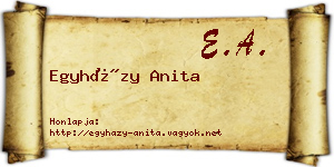 Egyházy Anita névjegykártya